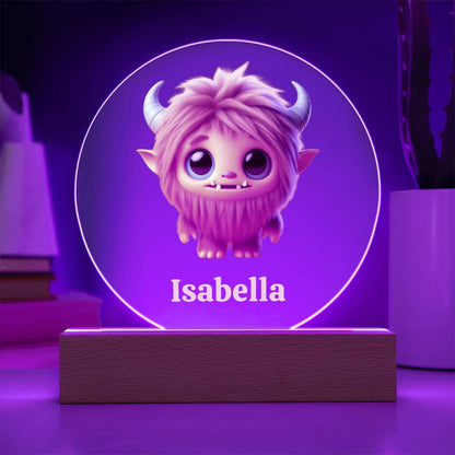 Lampara LED con nombre personalizable