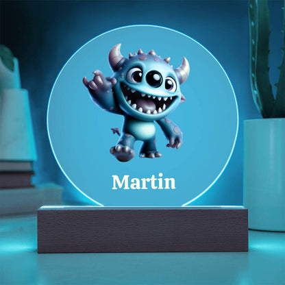 Lampara LED con nombre personalizable