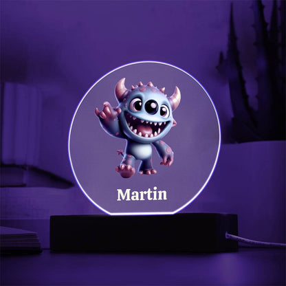 Lampara LED con nombre personalizable