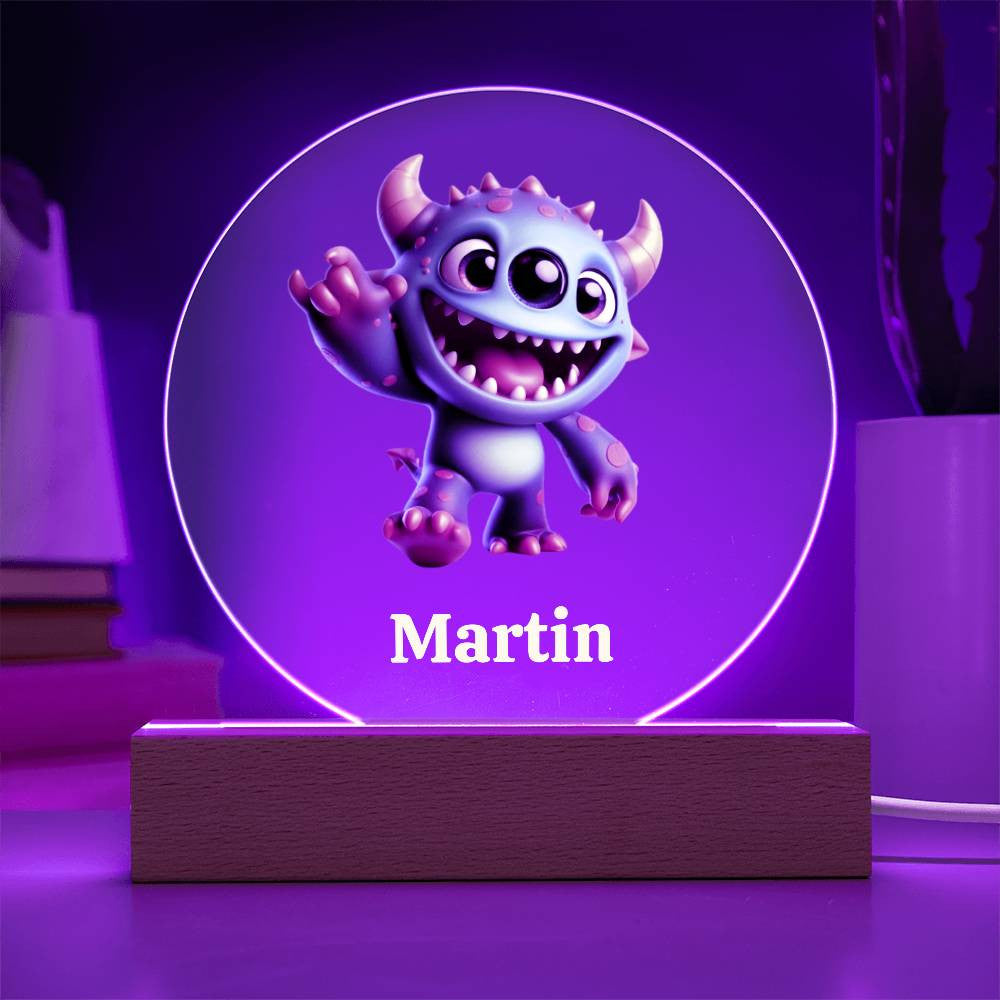 Lampara LED con nombre personalizable