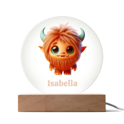 Lampara LED con nombre personalizable