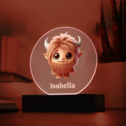 Lampara LED con nombre personalizable